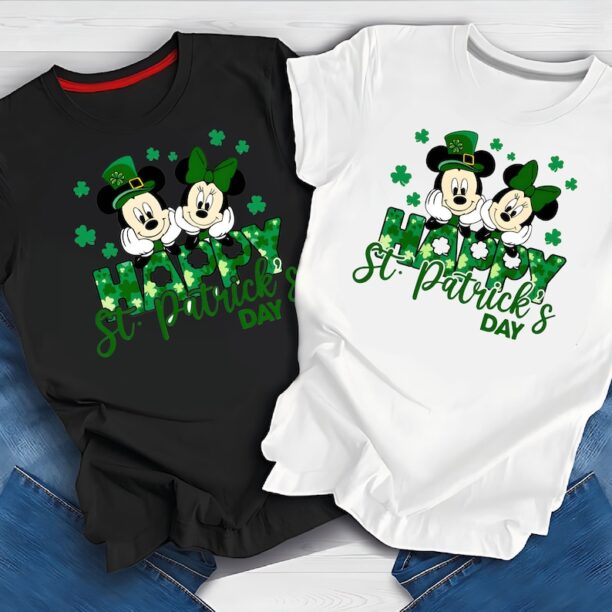 Character St. Patrick's Day Shirt PNG, Mickey St. Patrick's Day PNG, Mickey And Friends Patrick's Day Shirt