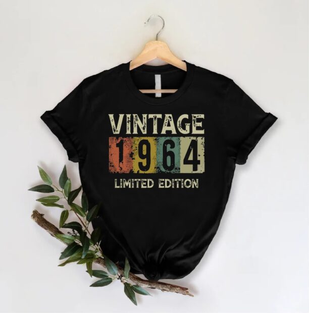 Vintage 1964 Shirt, 60th Birthday Gift For Men, 60th Birthday Best Friend, 60th Bday, Sixties Shirt