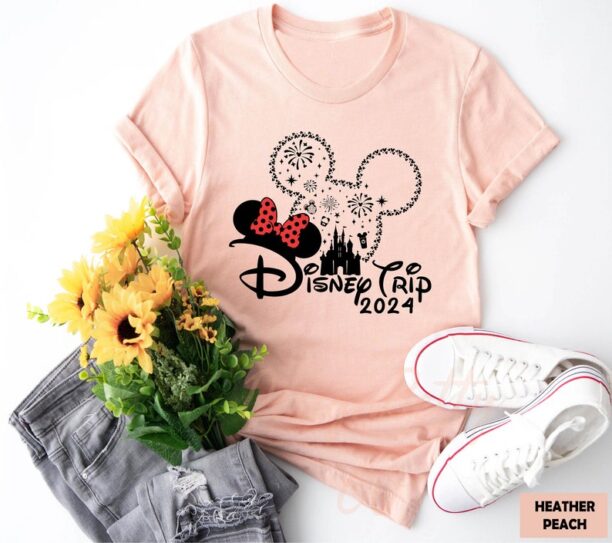 Disney Trip 2024 Shirt, Custom Disney Shirts, Disney Couple Shirts, Disneyland Shirt, Disney World Shirt