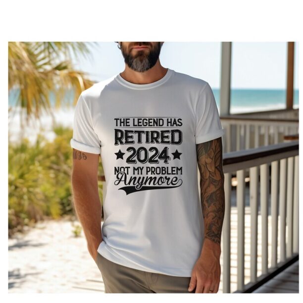 Retired 2024 Shirt,Funny Retired Shirt, Retirement Party T-shirt, Unisex Retirement Shirt, The Legend has Retired Shirt