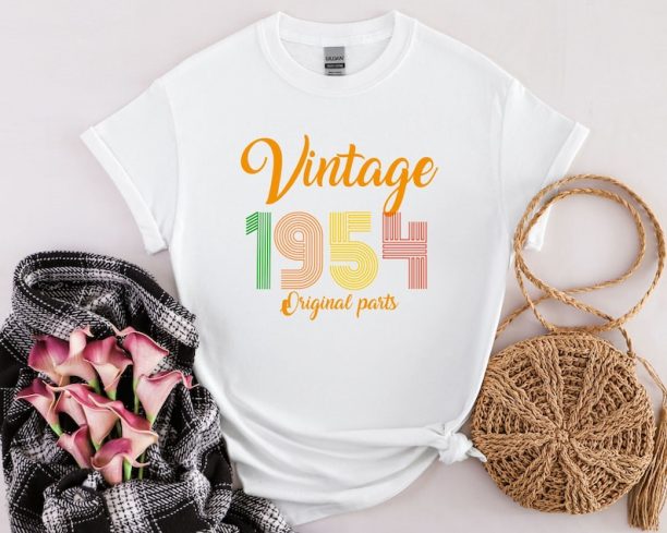 Birthday Shirt Vintage 1954 Shirt Vintage Seventy Shirt Seventieth Birthday Shirt Gift for Grandmother Gift for Grandpa