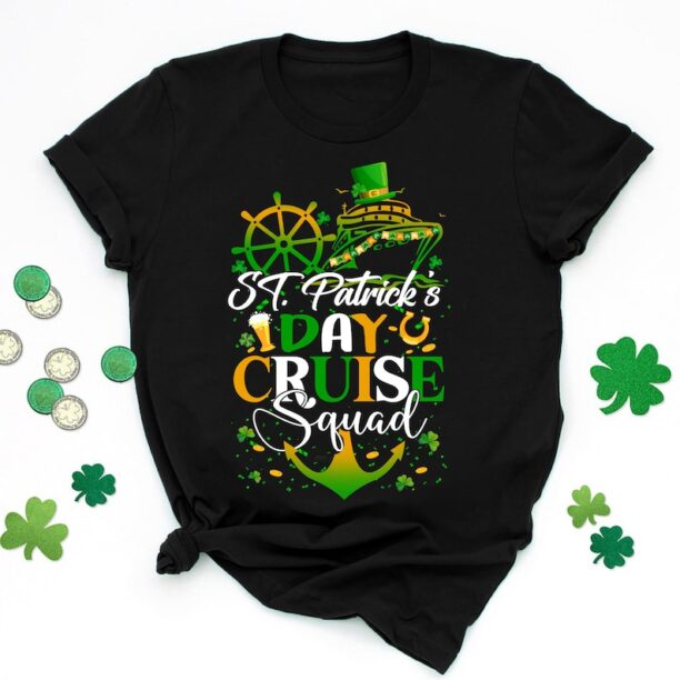 St. Patrick's Day Cruise Squad Shirt, Shamrock Cruise Ship Lover, Happy St Patrick's Day, Funny Cruise Ship