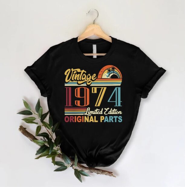 Limited Edition 1974 Shirt, 50th Birthday Shirt, Vintage 1974 Shirt, 50th Birthday Men Shirt, 1974 Birthday T-Shirt