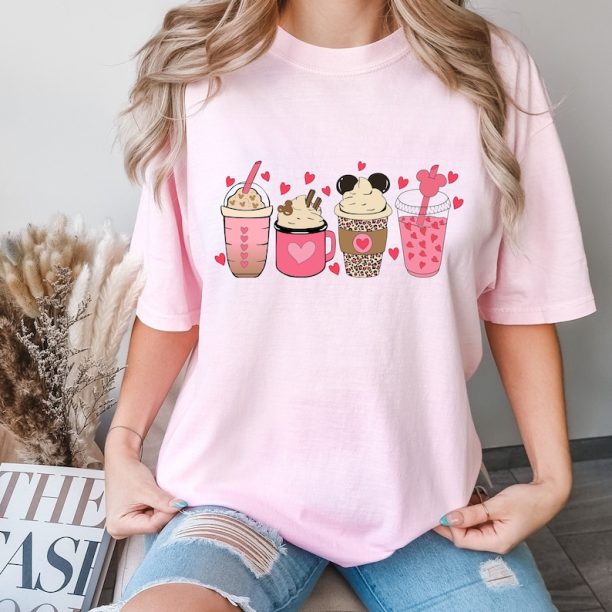 Comfort Colors® Valentines Day Latte Shirt, Valentine Coffee T-shirt, Latte Valentine Shirt, Coffee Lover Shirt