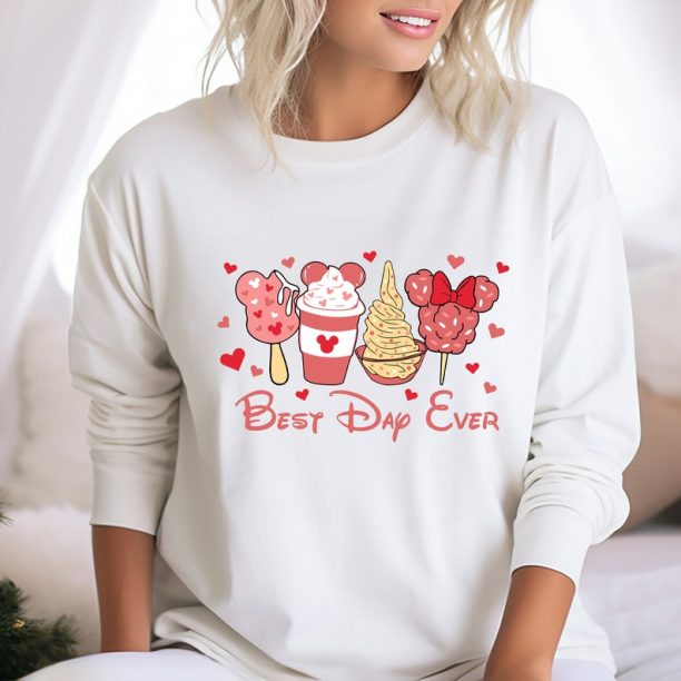 Comfort Colors® Best Day Ever T-Shirt, Valentines Day T-Shirt, Ice cream Candy Latte Valentine Shirt