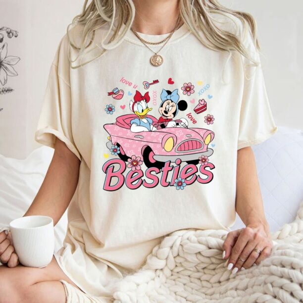 Minnie Daisy Besties Valentine shirt, Mama & Mini matching shirts, Cousin Family group Tee, Happy valentine's day