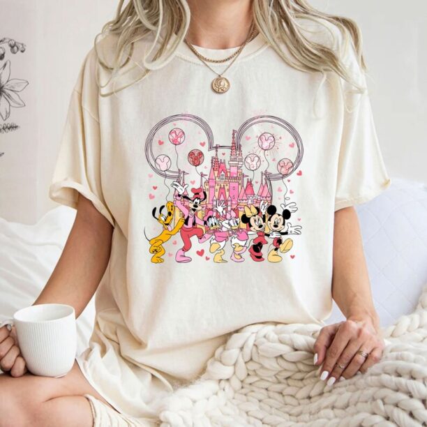 Retro Mickey Minnie Valentine Shirt, Minnie Valentine, Mouse Castle Shirt, Mickey Minnie Shirt, Valentine Shirt