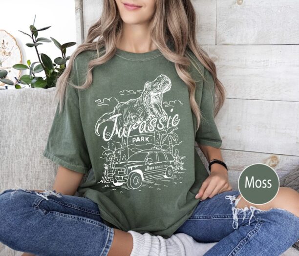 Vintage Jurassic Park Comfort Colors Shirt, Jurassic Park Dinosaur T-rex Shirt, Jurassic Disney Shirt