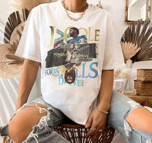 Vintage Forest Hills Drive Album Fan Shirt, Paper Collage Rapper Album Vintage Sweatshirt