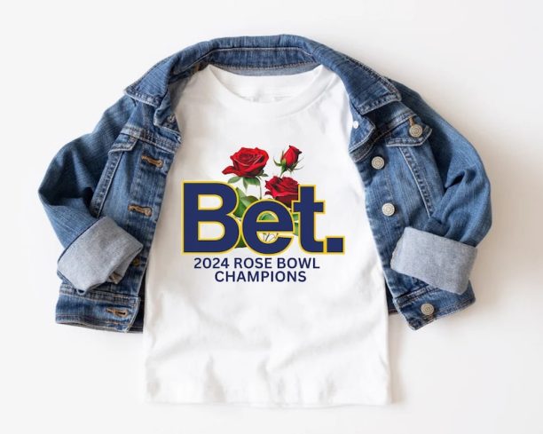 BET. 2024 Rose Bowl CHAMPION Michigan Flower Shirt, Sweatshirt, Hoodie