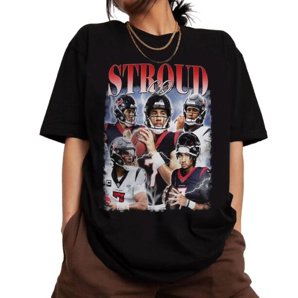 CJ Stroud T-Shirt & sweatshirt, CJ Stroud Vintage Shirt, American Football Gift For Women and Man Unisex T-Shirt