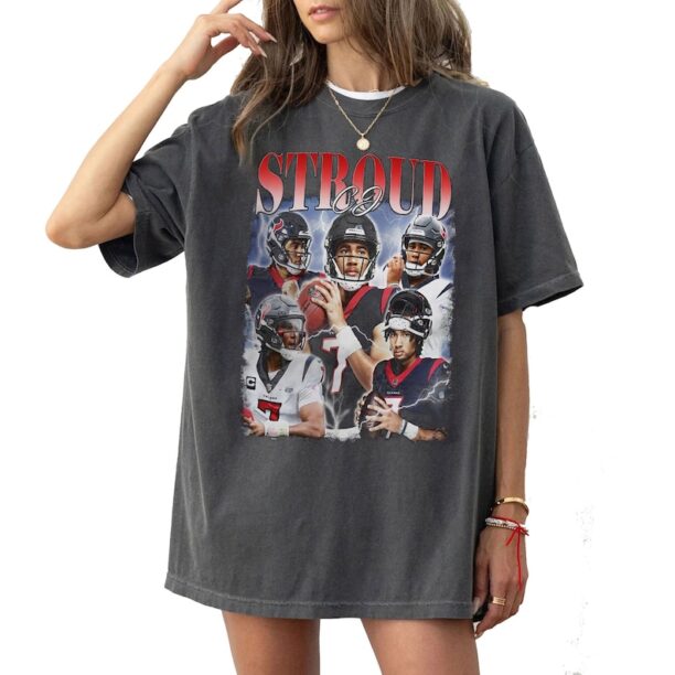 CJ Stroud T-Shirt & sweatshirt, CJ Stroud Vintage Shirt, American Football Gift For Women and Man Unisex T-Shirt