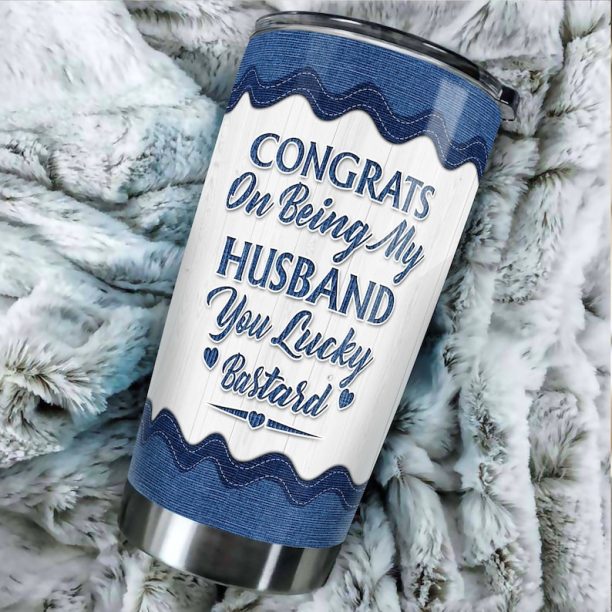 Congrats On Being My Husband Tumbler, Husband Gifts, Husband Tumbler, Gifts For Men, Husband And Wife Gifts