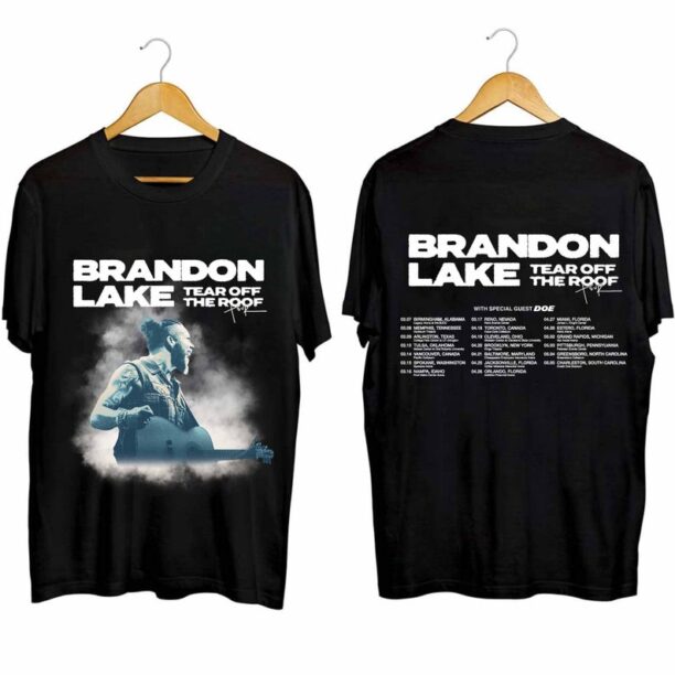 Brandon Lake Tear Off The Roof Tour 2024 Shirt, Brandon Lake Fan Gift Shirt, Brandon Lake Concert 2024 Shirt