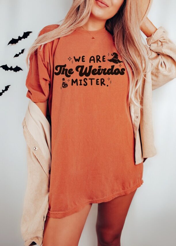 We Are The Weirdos Mister Shirt, Comfort Colors, Witch Shirt, Funny Halloween, Witchy Gifts, Witchcraft T-Shirt