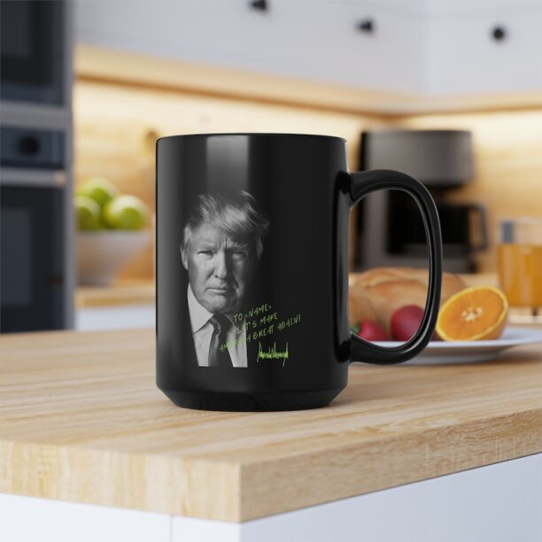 Personalized President Donald Trump Autographed Mug, Trump Autographed Photo, Funny Trump Gift, Customized Trump Photo