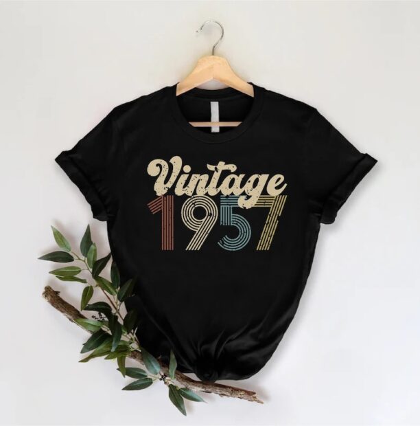 67th Birthday Shirt, 1957 Vintage T-Shirt, Retro 1957 Birthday Gift, 67th Birthday Gift for Grandpa