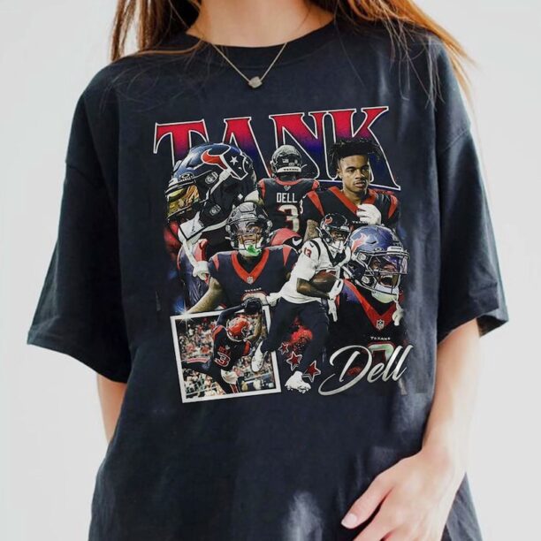 Tank Dell Houston Football Shirt, Texans Football Christmas Shirt, Football 90s Vintage gift, father day gift for fan