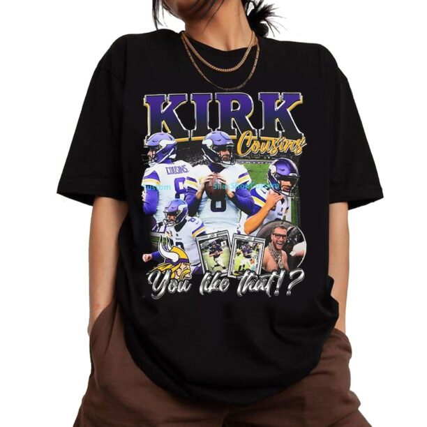Vintage Kirk Cousins T-Shirt, Kirk Cousins Tee, Retro Kirk Cousins unsex T-Shirt, Football T-Shirt, Sport T-Shirt
