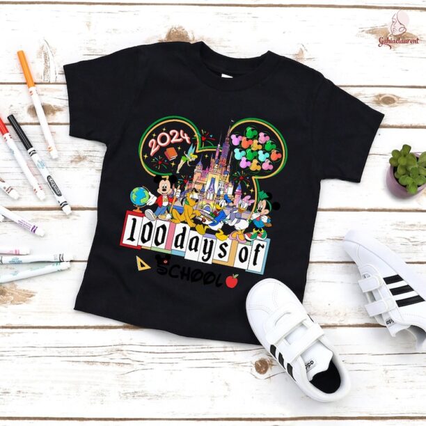 Mickey and Friends 100th Day School Shirt | 100 Days of School Shirt | Mickey Minnie 100 Days Of School Shirt