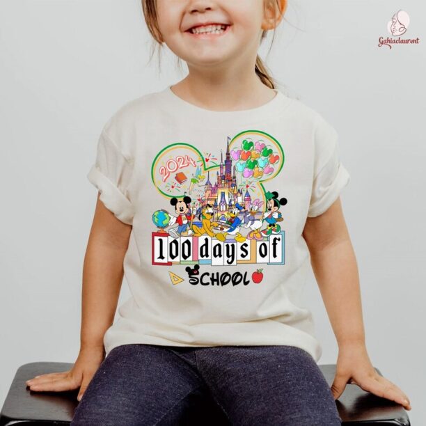 Mickey and Friends 100th Day School Shirt | 100 Days of School Shirt | Mickey Minnie 100 Days Of School Shirt