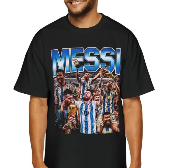 Retro Vintage 90s Graphic Messi T-Shirt, Messi Argentina Tee, World cup T-Shirt, Soccer T-Shirt, Bootleg Sport Tee