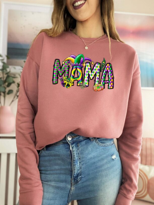 Mama Mardi Gras Sweatshirt Hoodie, Mardi Gras Shirt, This Girl Needs A Drink, Mardi Grass Festival Shirt