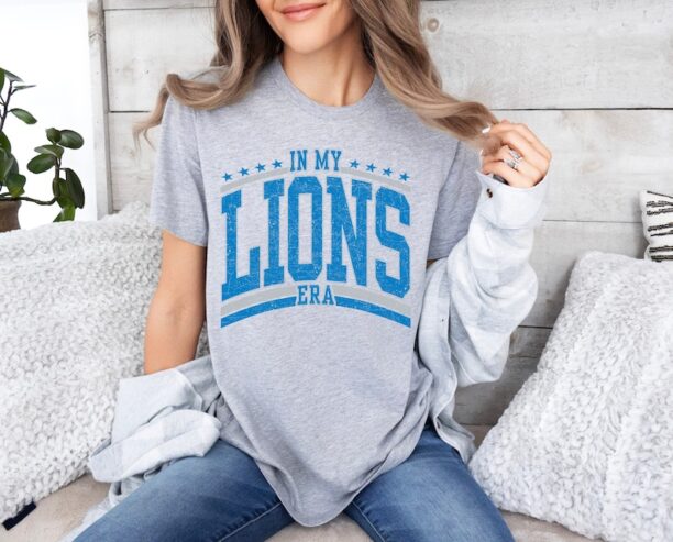 Vintage Detroit Football Sweatshirt, Lions Football Crewneck, Retro Style Lions Shirt for Lions Football Fan