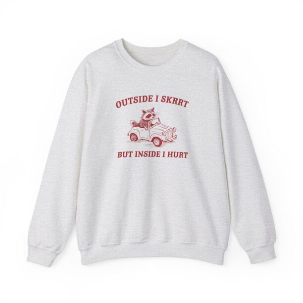 Outside I skrrt Unisex Heavy Blend™ Crewneck Sweatshirt