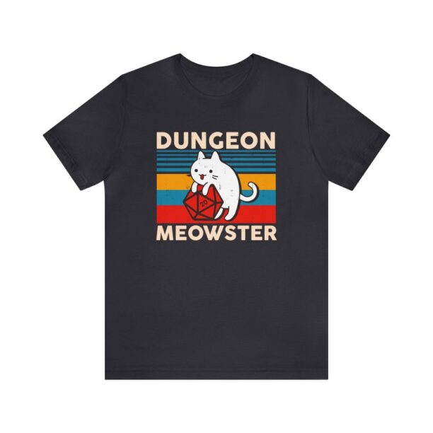 Dungeon Meowster Cat Throwing Dice T-Shirt, DnD Shirt, Dungeon Master, Tabletop RPG Tee, Tabletop Games, RPG Shirt