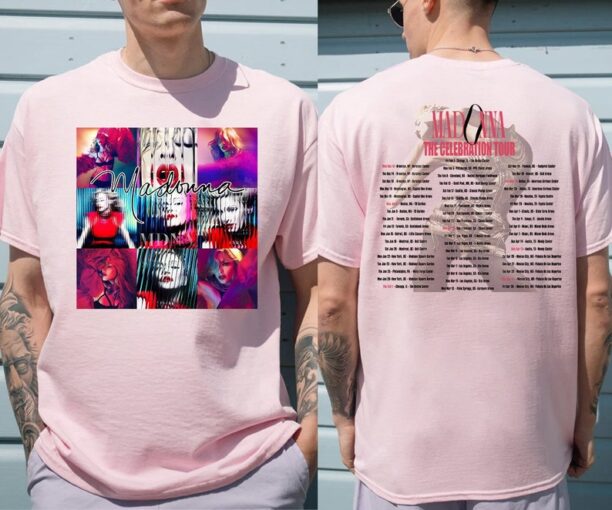 The Celebration Tour 2024 T-Shirt, Madonna Tour 2024 T-Shirt, Madonna The Celebration Tour Shirt, Queen of Pop Shirt