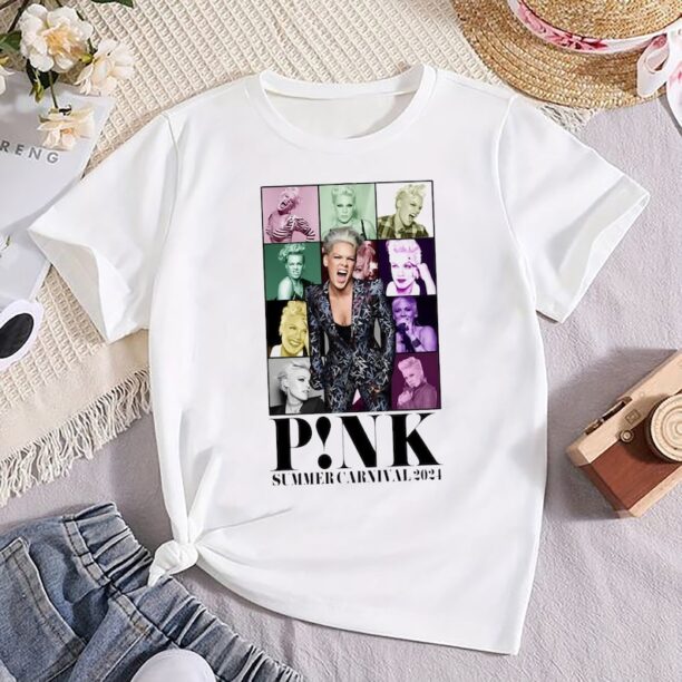 Graphic P!NK Pink On Tour Shirt, Pink Summer Carnival 2024 T-Shirt, P!NK Pink Singer Shirt, P!NK 2024 Concert Merch