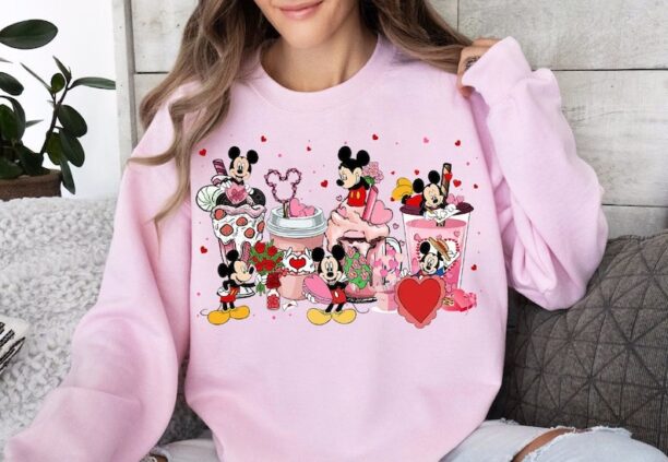 Minnie and Mickey Snacks Shirts and Sweatshirts, Valentine's Day Gift, Matching Shirt, Disneyland Trip Shirt