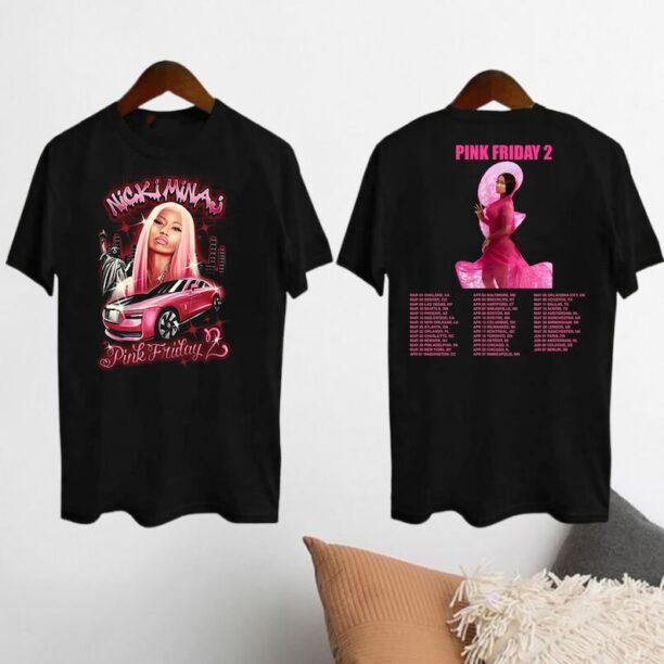 2024 Nicki Minaj Tour T-Shirt, Nicki Minaj Pink Friday 2 Concert Shirt, Nicki Minaj Fan Gift, Nicki Minaj Merch