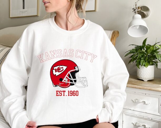 Kansas City Sweatshirt, Vintage Chiefs Crewneck Sweatshirt, Kansas City Sweatshirt, Kansas City Football Sweatshirt