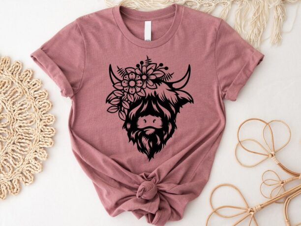 Highland Cow Shirt, Country Hoodie, Western Sweatshirt, Highland Cow Shirt, Highland Cow Sweatshirt, Western Clothes