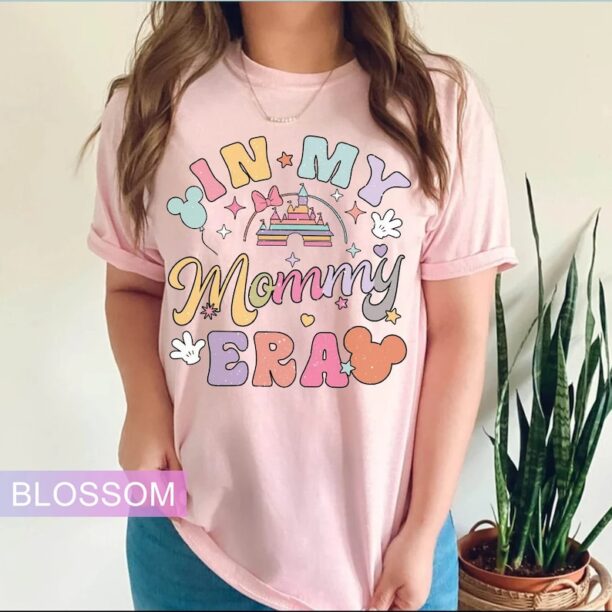 Vintage In My Mommy Era Comfort Colors Shirt, Disney Mom Shirt, Disney Colorful Vacay Shirt, Magic Kingdom Shirt