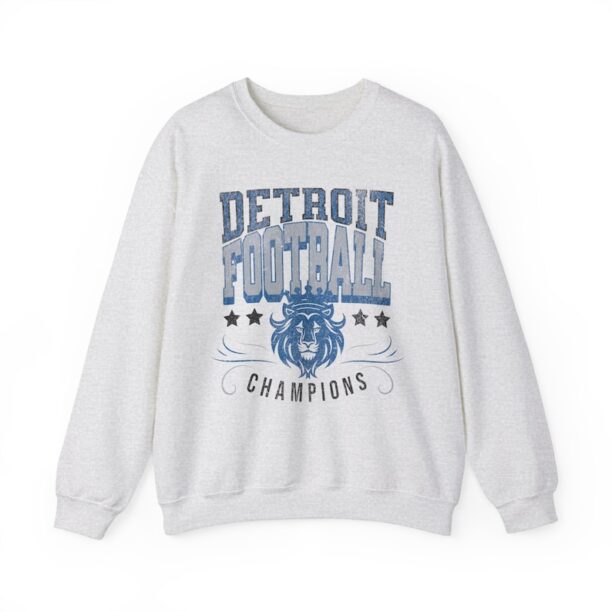 Detroit Football Champions Sweatshirt Vintage Lions Football Championship Sweatshirt Detroit Shirt Lions Game Day Retro