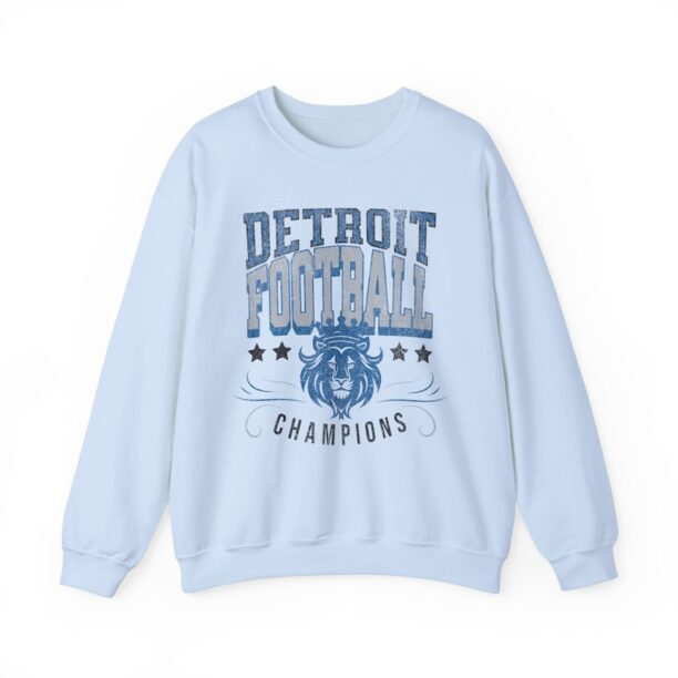 Detroit Football Champions Sweatshirt Vintage Lions Football Championship Sweatshirt Detroit Shirt Lions Game Day Retro