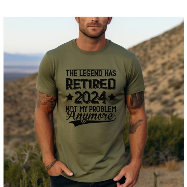 Retired 2024 Shirt,Funny Retired Shirt, Retirement Party T-shirt, Unisex Retirement Shirt, The Legend has Retired Shirt