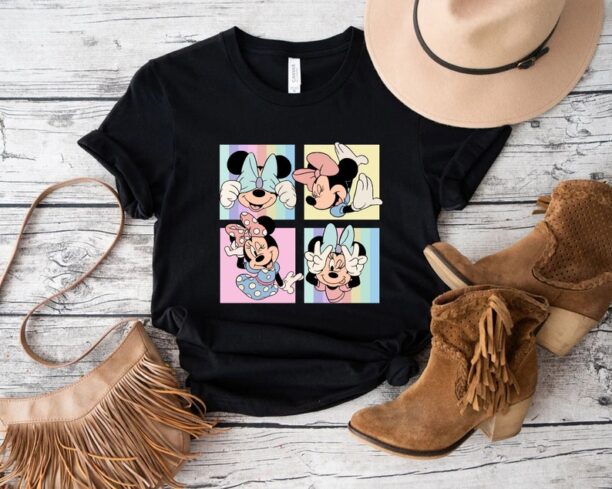 Retro Minnie Mouse Shirt,Minnie Mouse Collage Shirt,Minnie Besteis T-Shirt,Woman Disney Tee,Disney Girls Trip T-shirt