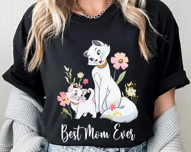 The Aristocats Marie And Duchess Best Mom Ever Shirt, Retro Disney Mother's Day T-shirt, Gift For Mom