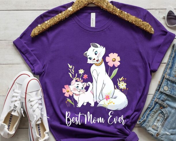 The Aristocats Marie And Duchess Best Mom Ever Shirt, Retro Disney Mother's Day T-shirt, Gift For Mom