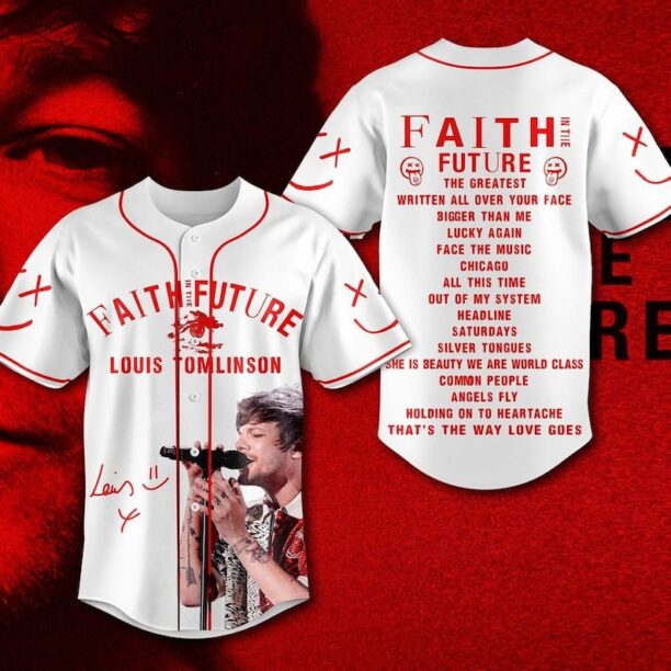 Personalized Faith In The Future Baseball Jersey, Faith In The Future World Tour 2023 Jersey, Faith In The Future Merch