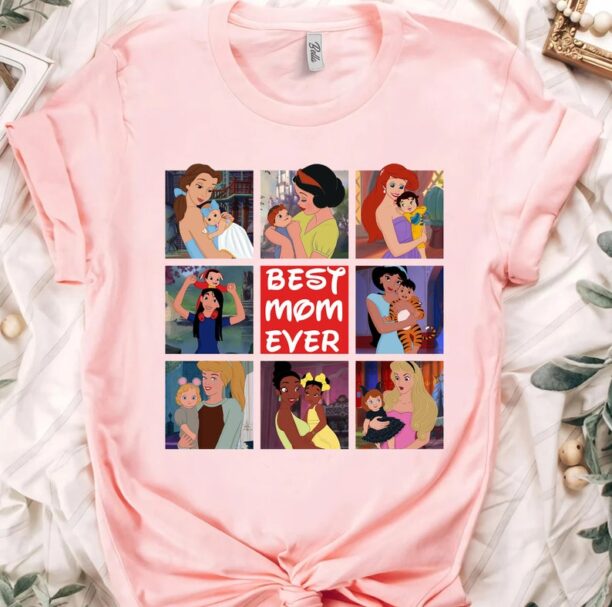 Disney Princess Mom Shirt, Disney Best Mom Ever Shirt, Mother's Day Gift, Disneyland Family Vacation Shirt