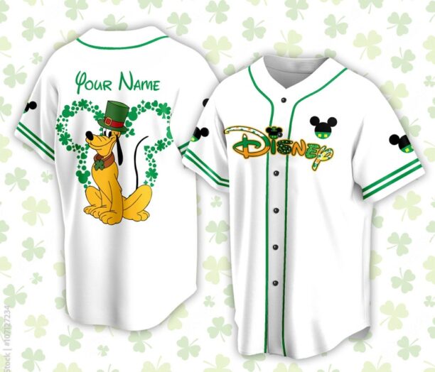 Custom Saint Patrick Day Disneyland Baseball Jersey Personalized Mickey St Patrick Family Vacation Trip Jersey Jersey