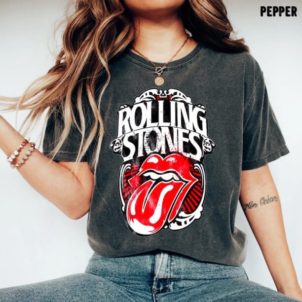 Rolling Stones bleached shirt, Gift For Fan Shirt