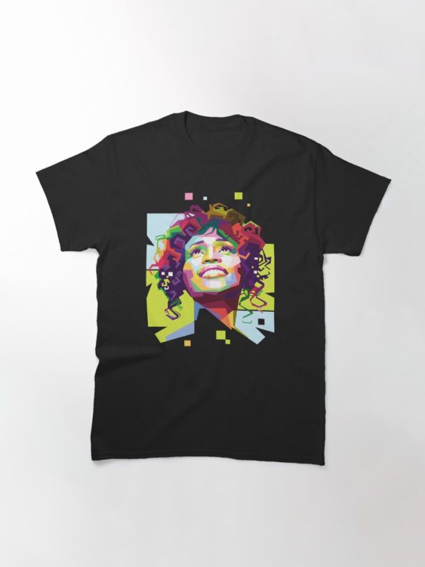 Whitney Elizabeth Houston in Pop Art Portrait Style Classic T-Shirt