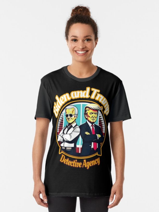 Biden and Trump detective agency Graphic T-Shirt