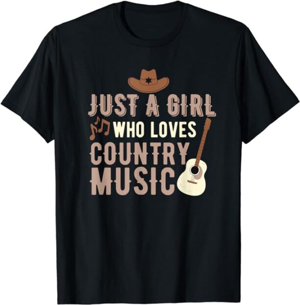 Just A Girl Who Loves Country Music T-Shirt